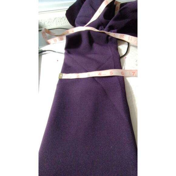 Adolfo Studio Woman Purple Suit Size 8 Jacket Pencil Skirt Lined Slits Back Zip - Picture 11 of 11